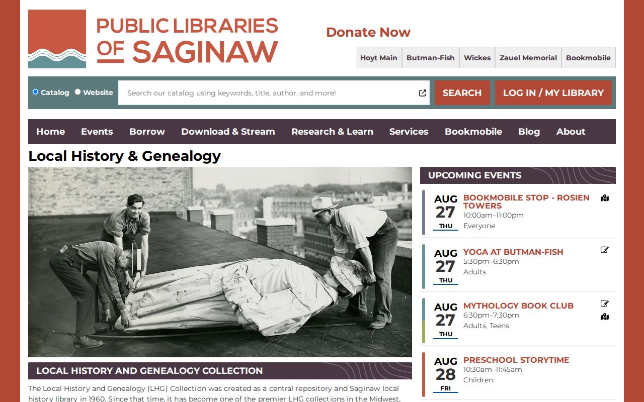 Saginaw city directory research resources at Hoyt Library Local History and Genealogy