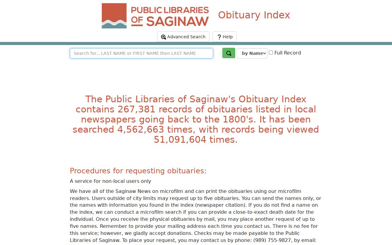 Saginaw city directory research companion, the Saginaw obituary index