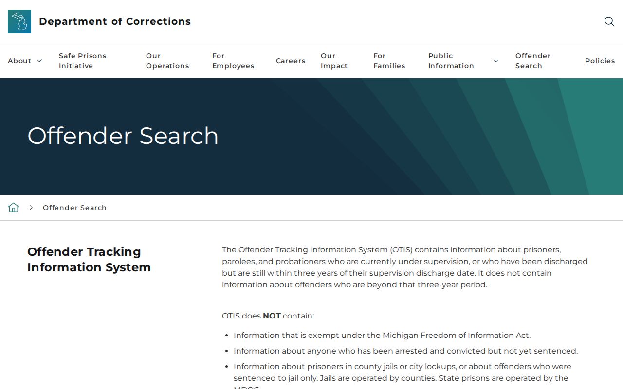 Saginaw residents directory reference to the Michigan OTIS search