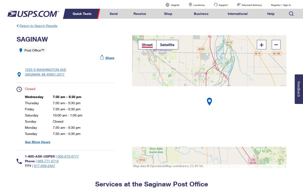 Saginaw ZIP code directory USPS Saginaw location detail